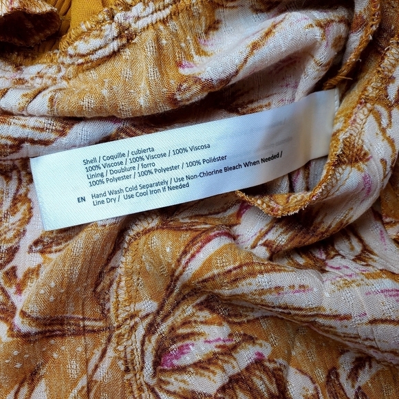 NWT Band of the Free Gold and Blush Pink Fit & Flare Dress Sz S - Picture 5 of 13